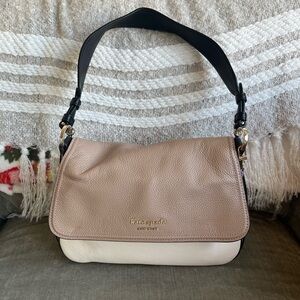 Kate Spade Black and Cream Shoulder Bag